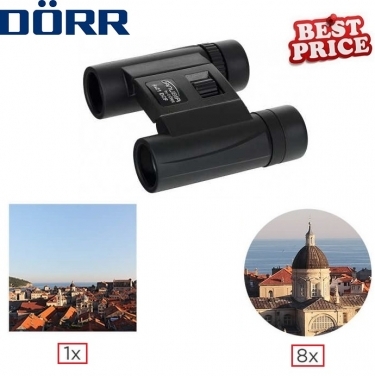 Dorr Danubia 40 8x21 Black and Grey Pocket Binoculars